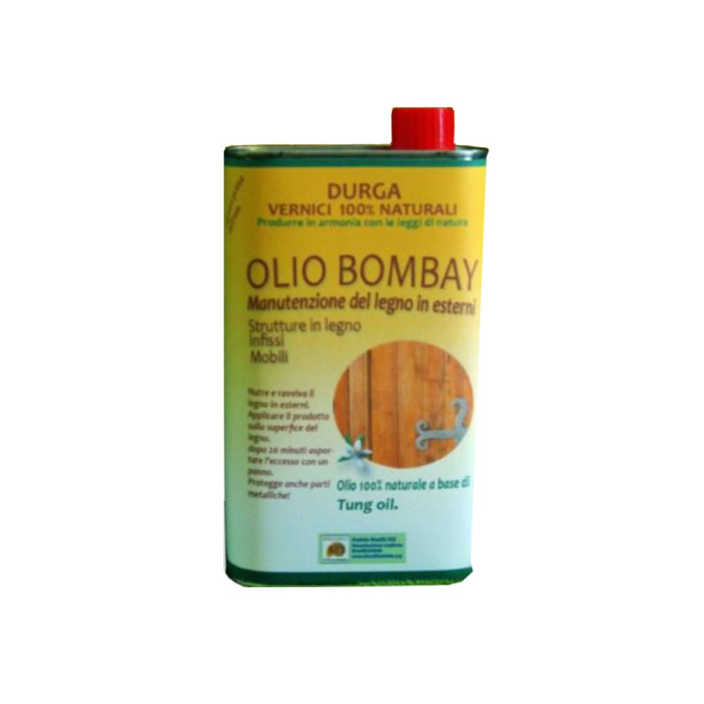 Olio di lino cotto per legno interno/esterno - Olio Bombay — Durga